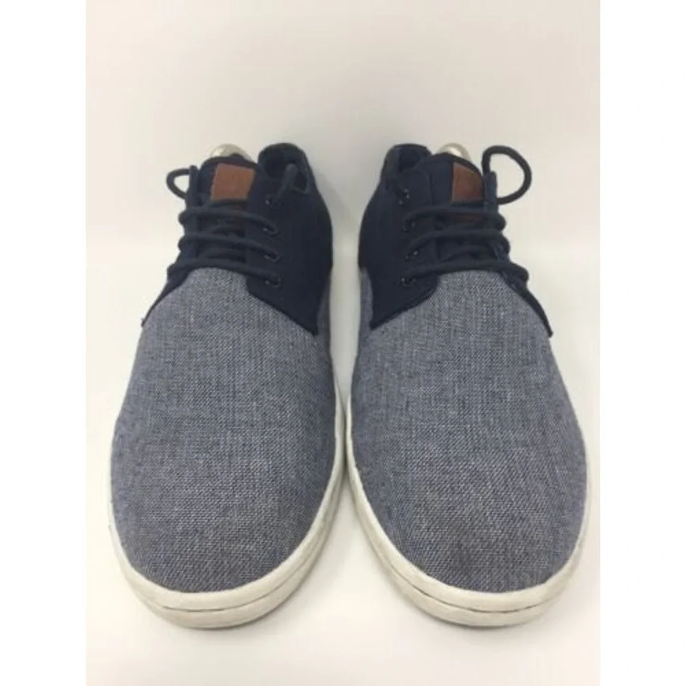 Ben Sherman Men's Blue Canvas Low Top Lace Up Sneakers Shoes Size 7